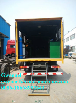 HOWO 4 x 2 Hafif Ticari Kamyonlar Mobil Atölye Aracı