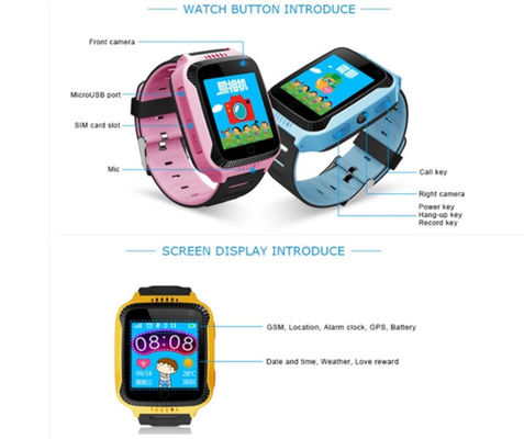 1.44 "anak-anak gps tracker keselamatan menonton pintar Q529 sos jam alarm multi fungsi menonton
