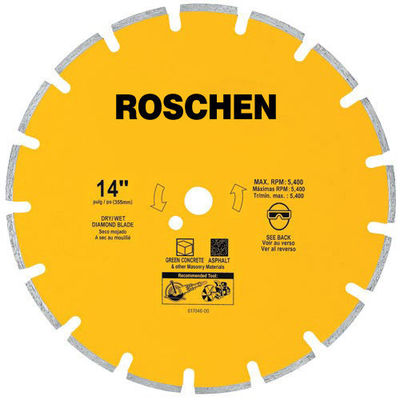 14 inch Blades kim cương công nghiệp cắt cho đá cẩm thạch, bê tông chữa khỏi