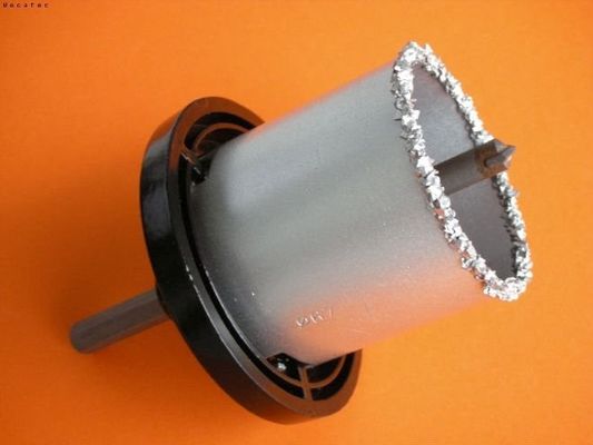 55mm Bor Lubang Saw Cutting Lubang Pada Tile / Ceramic, Tungsten Carbide Lubang Saw Kit