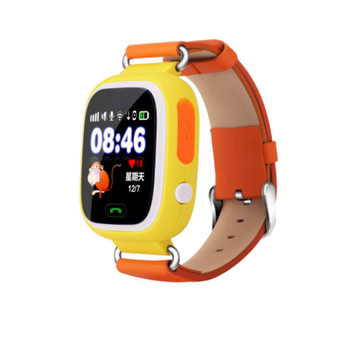 El teléfono elegante Q90 del reloj del reloj del teléfono celular de los niños del IOS y de Android embroma el reloj del perseguidor del SPS del G/M