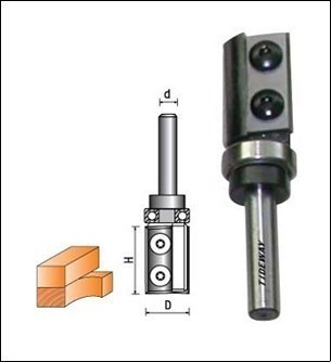 CNC Router bit bit mẫu bằng dao đảo ngược màu đen
