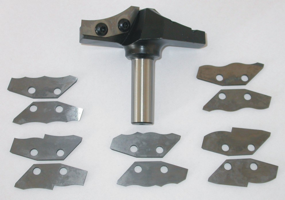 CNC Router Bits Dengan Pisau diganti, 1/2 betis Warna Hitam